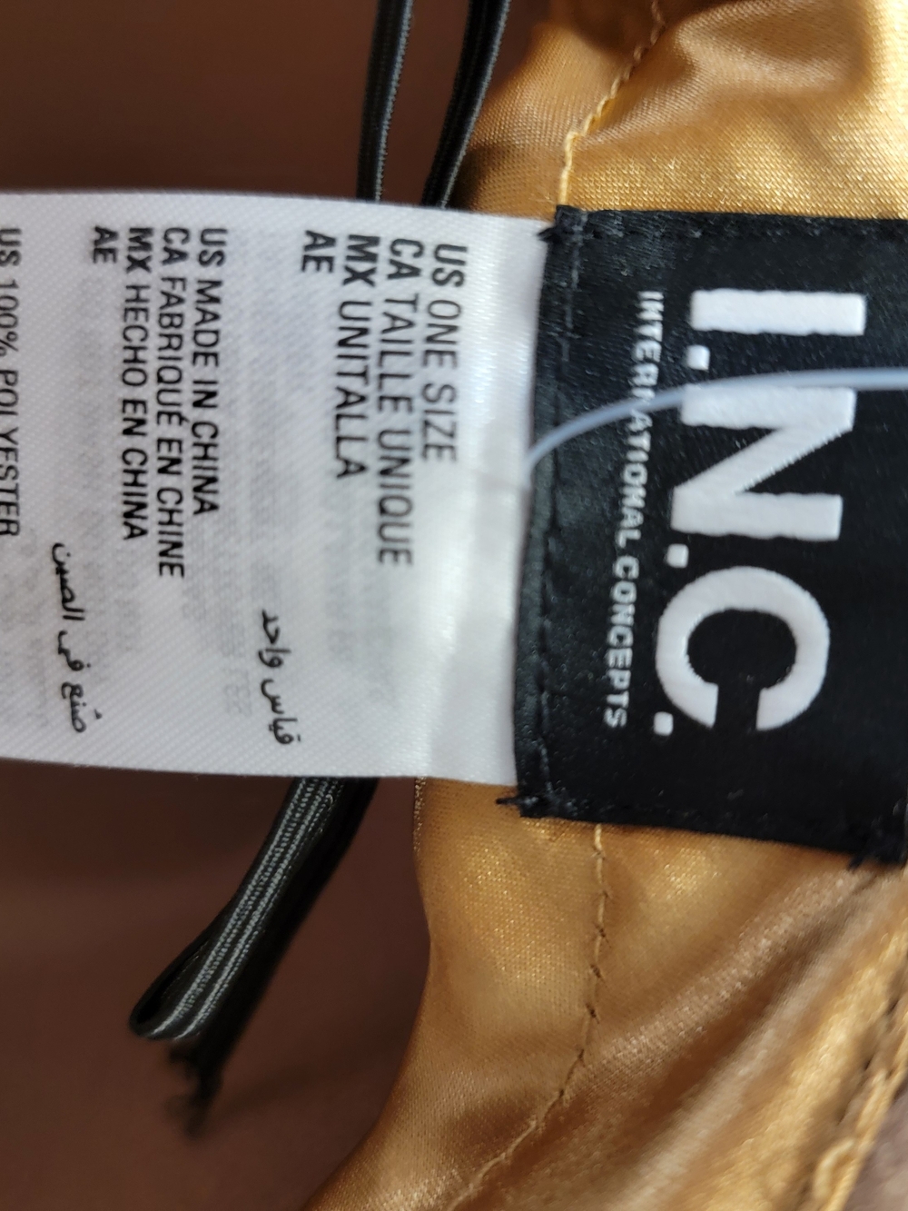 NEW NWT INC Macys Mango Blush Pink Felt Fedora with Decorative Metal Accent - Picture 5 of 5